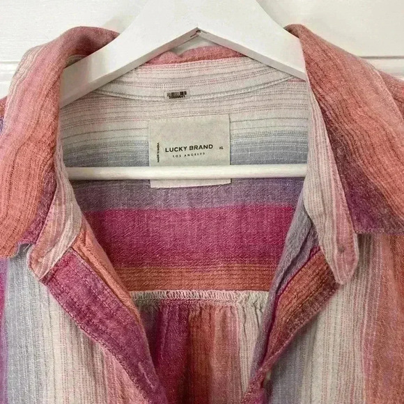 Lucky Brand  Relaxed Susie Slub Workwear Shirt - Picture 8 of 12